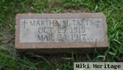 Martha M Taets