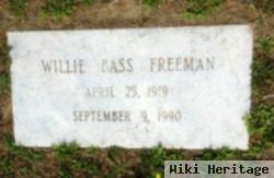 Willie Bass Freeman