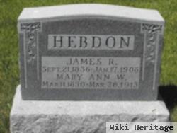 James Ritter Hebdon