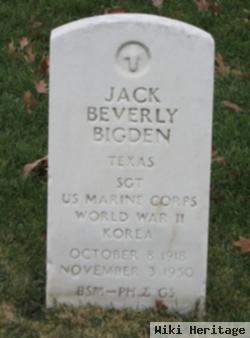 Sgt Jack Beverly Bigden