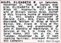 Elizabeth Esworthy Miles