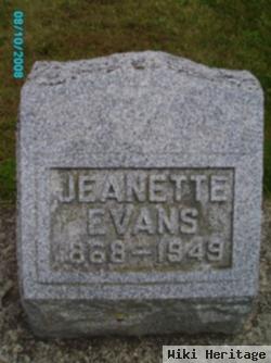 Jeanette "nettie" Birkhoff Evans