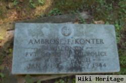 Pvt Ambrose F. Konter