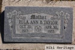 Rula Ann Buchanan Taylor