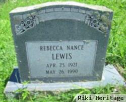 Rebecca Edna Nance Lewis