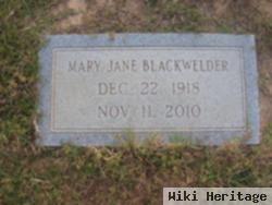 Mary Jane Blackwelder