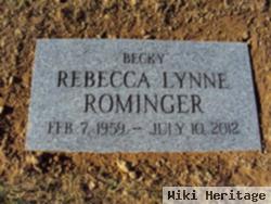 Rebecca Lynne "becky" Rominger