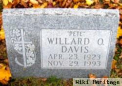 Willard O. "pete" Davis