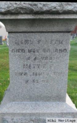 Mary E Peck