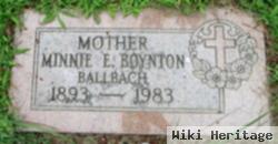 Minnie E. Ballbach Boynton