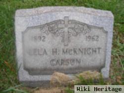 Lela H Mcknight Carson