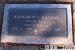 Benjamin F Duncan