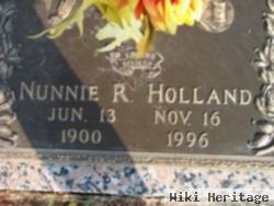 Nunnie R Holland