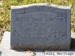 Mattie Davis Lowe