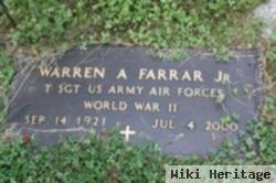 Sgt Warren Allen Farrar, Jr