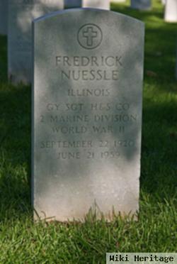 Gysgt Frederick Nuessle