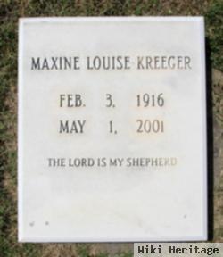 Maxine Louise Kreeger