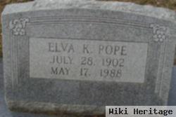 Elva K Warren Pope