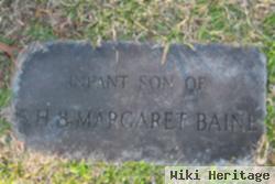 Infant Son Of B H And Margaret Baine