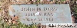 John M Doss