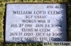 Sgt William Lloyd Clem