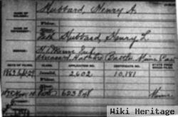 Pvt Henry A. Hubbard