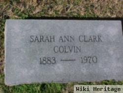 Sarah Ann Clark Colvin