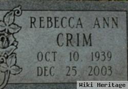 Rebecca Ann Crim Thorn