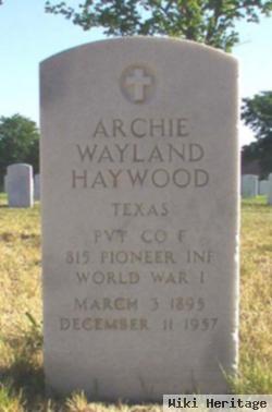 Archie Wayland Haywood