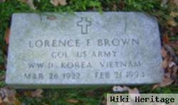 Lorence F Brown