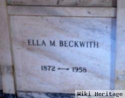 Ella M Beckwith