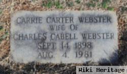 Carrie Belle Carter Webster