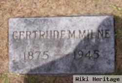 Gertrude M Milne
