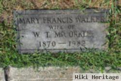 Mary Frances Walker Mccorkle