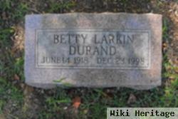 Elizabeth Marie "betty" Larkin Durand