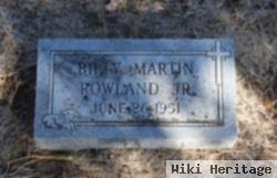 Billy Martin Rowland, Jr