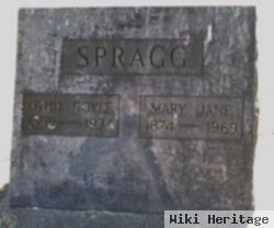 Mary "jane" Ritter Spragg