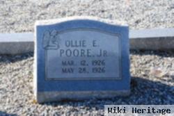 Ollie E Poore, Jr