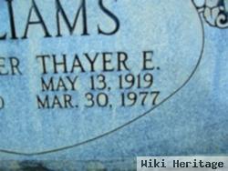 Thayer E. Williams