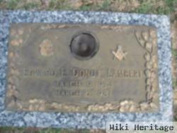 Edward E. "donut" Lambert