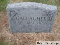 Olive Matthews Gallagher