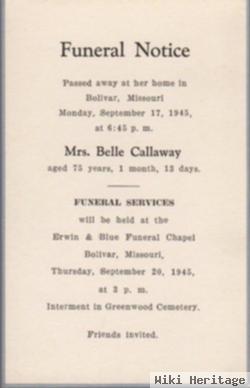 Belle Ethridge Callaway