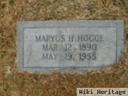 Maryus Herbert Hogge