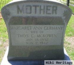 Margaret Ann Germany Mckowen