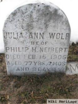 Julia Ann Wolf Neibert