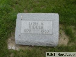 Lydia W. Ridder