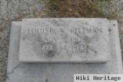 Louise W Pittman