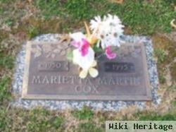 Marietta Martin Cox