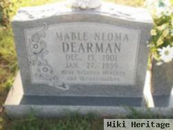 Mable Neoma Stacey Dearman