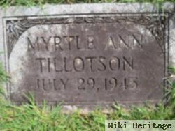 Myrtle Ann Tillotson